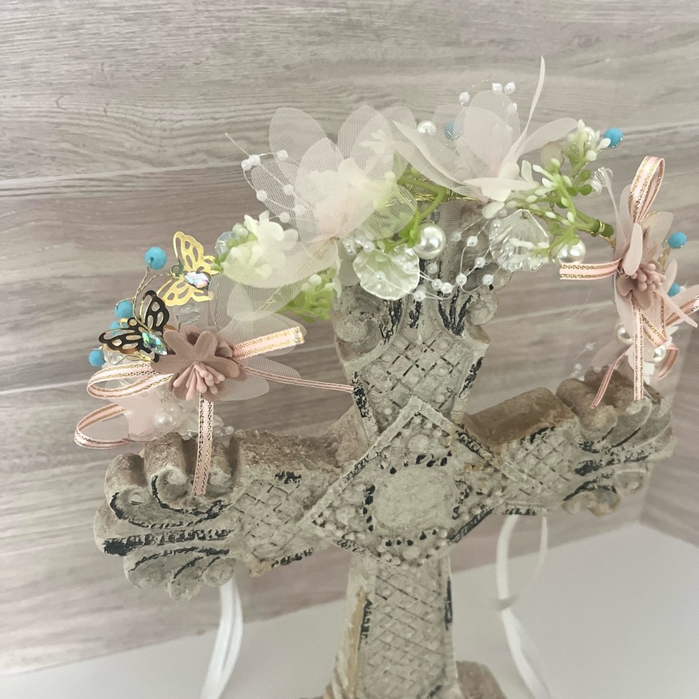 Floral headband with Pastel Details